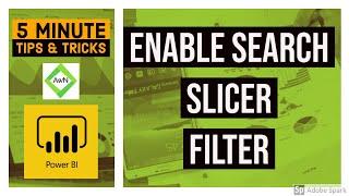 Power BI Desktop Tips and Tricks (15/100) - How to Enable Search Option in Slicer or Filter