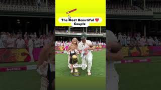 Most Beautiful Couple #couple #cricket #cricketaustralia #shorts #shortsvideo #cricketplayer