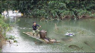 Making Bamboo rafts, Fishing streams & bringing fish to market sell, Gardening, growing on new land