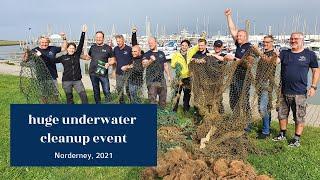 Healthy Seas x Hyundai ghost net cleanup in Norderney 2021