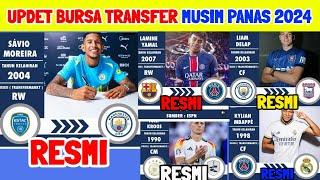 resmi - bursa transfer musim panas 2024 terbaru - Manchester city - real Madrid - Barcelona - psg