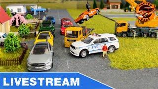 41 Miniature Model Cars & Trucks in a Realistic 1/64 Scale Diorama Showcase