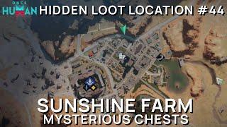 Once Human - Hidden chest location #44 - Sunshine Farm - Mystical crate - Mysterious crate