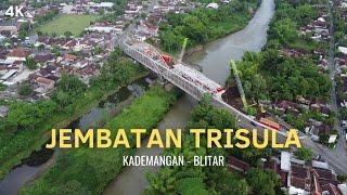 JEMBATAN TRISULA - Kademangan Blitar 2023 I 4K Drone Video Terbaru