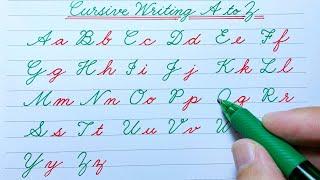 Cursive writing a to z | Cursive abcd | Cursive letters abcd Cursive Handwriting practice abcd