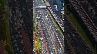 Top view of Shaik Zayed road #Dubai