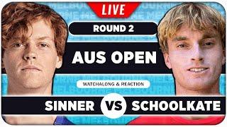 SINNER vs SCHOOLKATE | Australian Open 2025 | LIVE Tennis Watchalong