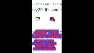 Shoutout to Jeff the leafs fan for being so supportive #hockey #jefftheleafsfan