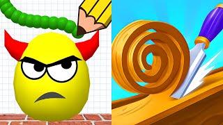 Draw to Smash VS Spiral  Roll - All Levels SpeedRun Gameplay