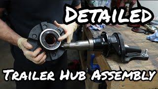 **DETAILED** Trailer Hub & Bearing installation // Timbren 3500