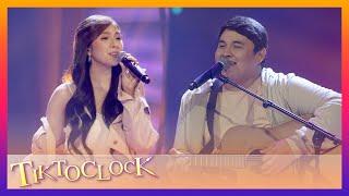 Voltes V stars Ysabel Ortega and Matt Lozano sing 'With a Smile' by Eraserheads | Tiktoclock