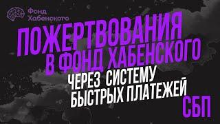 В Фонд Хабенского теперь можно переводить пожертвования через систему быстрых платежей (СБП).