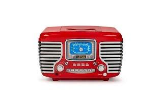 Crosley Corsair Bluetooth Alarm Clock Radio and CD Player