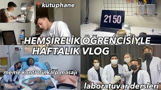 HEMŞİRELİK ÖĞRENCİSİYLE HAFTALIK VLOG | vizeye çalışıyoruz‍| kütüphaneye,laboratuvar,festival