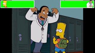 The Simpsons Vaccine Chase with healthbars | The Simpsons