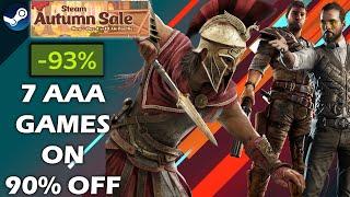 7 AAA Games on 90% off - Steam Autumn Sale - Don't miss these Steam Deals - 2024