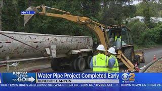 Benedict Canyon Pipe Project Wraps Up Early