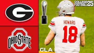 Ohio State vs. Georgia | CFP National Championship Simulation | EA College Football 25 PS5