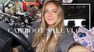 COME TO A CAR BOOT SALE WITH ME | PART 1 VLOG | Shop with me at Seaham Car Boot Sale