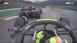Verstappen faking an attempted fast lap just to ruin Hamilton's lap #F1 #AustrianGP