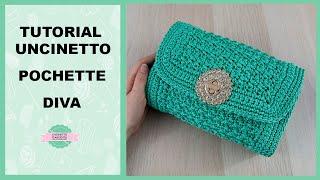 TUTORIAL POCHETTE UNCINETTO "DIVA" | PUNTO FANTASIA | UNCINETTO D'ARGENTO