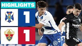 CD TENERIFE 1 - 1 ELCHE CF I HIGHLIGHTS LALIGA HYPERMOTION