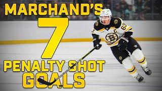 SEVEN penalty shot goals  Marchand ties NHL record 