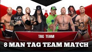 WWE TAG TEAM | THE ROCK + ROMAN REIGNS + STROWMAN + UNDERTAKER vs JOHN CENA + LESNAR + ORTON + KANE