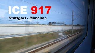 New ICE 3 (Class 408) full ride Stuttgart to Munich | ICE 917