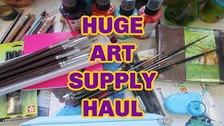 ART SUPPLY HAUL FROM JERRYS ARTARAMA, AMAZON.