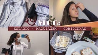 VLOG: Estágio de enfermagem, Roupa para o estágio, Maquia e Fala, Refeições do dia