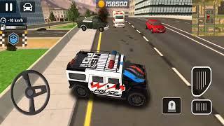 Police Car driving Simulator new update - #13 - Black car a thief vs police - Android funny Gameplay