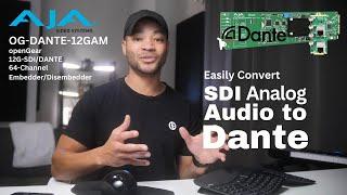 Connect SDI to Dante Like Never Before Using the AJA OG-Dante 12GAM Card for OpenGear