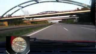 Ferrari F355 GTS F1 Highspeed Trip sound and accelerating to 300 km/h 28.06.12 Part1 HD pure sound