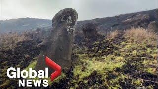 Easter Island fire ravages famous Moai statues, causing “irreparable” damage