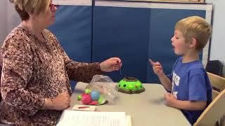 Watch Dietrich's amazing progress! Childhood apraxia of speech treatment with Nancy Kaufman