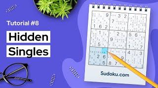 Hidden singles - a Sudoku technique for beginners