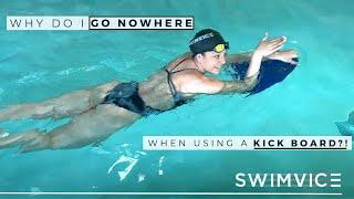 How To Move Faster When Swimming With A Kick Board! | SWIMVICE