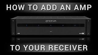 How to add an External Amplifier to your Home Theater Receiver!