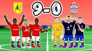 9-0! Man United vs Southampton (All Goals Highlights 2021 Red Cards Martial Bruno Cavani Rashford)