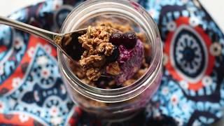 Blueberry Cobbler Overnight Oats