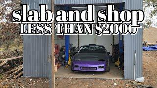 building the cheapest shop on youtube!