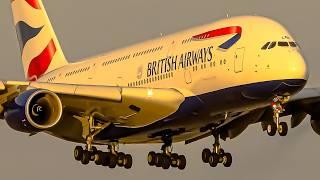  500 TAKEOFFS & LANDINGS in 4 HRS Aircraft Identification, London Heathrow Airport Plane Spotting