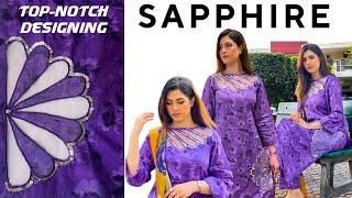 Designing SAPPHIRE dress like a pro | Makeup tutorial | Mehreen Riz