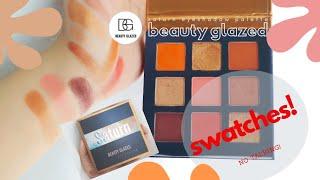 beauty glazed saturn eyeshadow palette swatches (no talking)