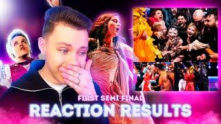 REACTION RESULTS - 1ST SEMI-FINAL | Реакция на РЕЗУЛЬТАТЫ  | Евровидение 2024 - Eurovision 2024