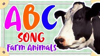  ABC Song Nursery Rhymes | Farm Animal Names for Kids! 