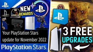 PlayStation Stars UPDATE! 6 NEW November REWARDS + 3 Free PS5 Game Upgrades!