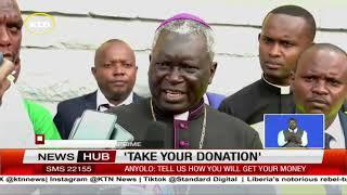 The church tells off president Ruto over donations