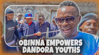 OGA  OBINNA VISITS DANDORA YOUTHS AS HE GIFTS  THEM WASHING MACHINE AND OTHER THINGS